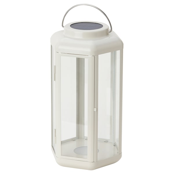 SOLVINDEN Solartischleuchte, LED, Laterne/beige,