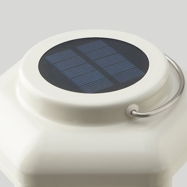 SOLVINDEN Solartischleuchte, LED, Laterne/beige, Räumungsverkauf