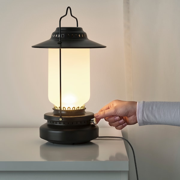 STORHAGA Tischleuchte, LED, dimmbar für draußen/schwarz, Tägliche Deals