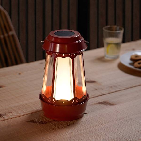 SOLVINDEN Solartischleuchte, LED, Haus/rot, Sonderangebote