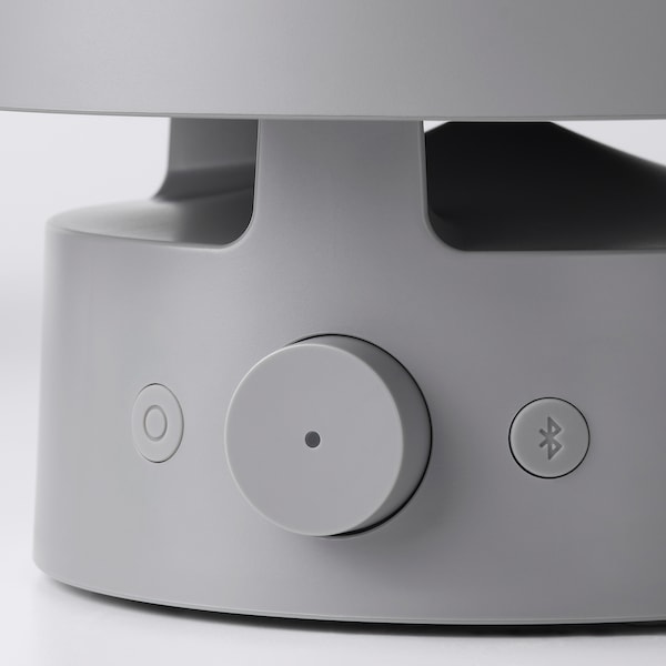 VAPPEBY Leuchte m Bluetooth-Lautsprecher, für draußen/grau Super Sparpreis