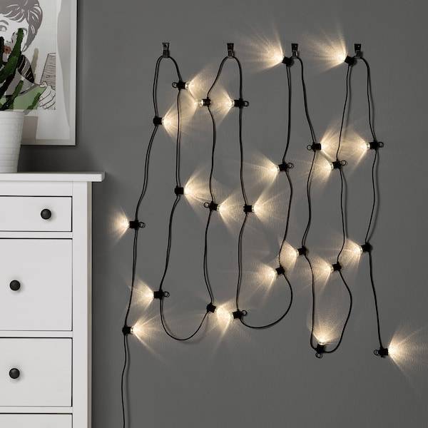 UTSUND Lichterkette (24), LED, für draußen schwarz Bis zu 65% Rabatt
