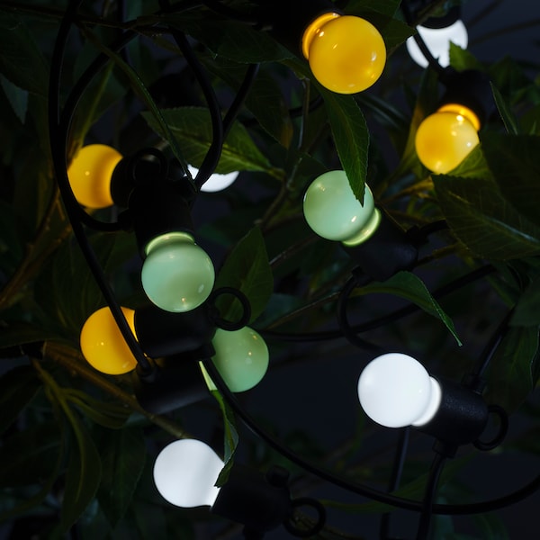 SOLVINDEN Lichterkette (12), LED, batteriebetrieben/für draußen bunt Sonderangebot der Fabrik