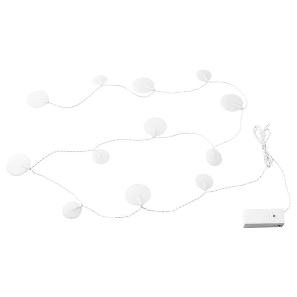 AKTERPORT Lichterkette (12), LED, batteriebetrieben/Steine weiß Vierteljährliche Förderung