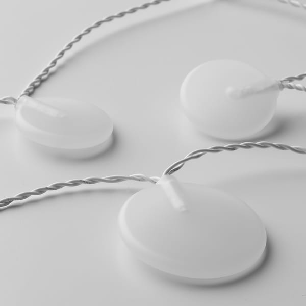 AKTERPORT Lichterkette (12), LED, batteriebetrieben/Steine weiß Vierteljährliche Förderung