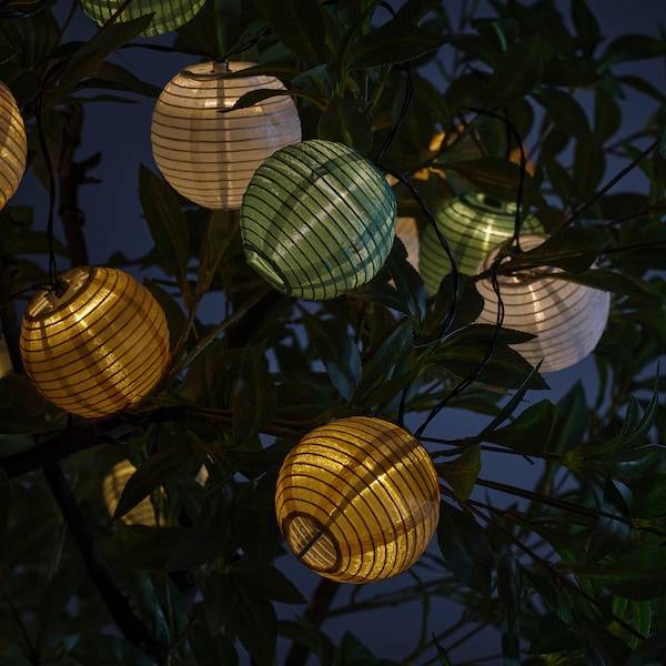 SOLVINDEN Lichterkette (24), LED, für draußen/solarbetrieben bunt Bis zu 55% Rabatt
