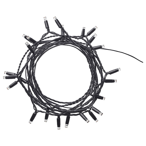 LEDLJUS Lichterkette (24), LED, für draußen schwarz Discount Store für neue Produkte