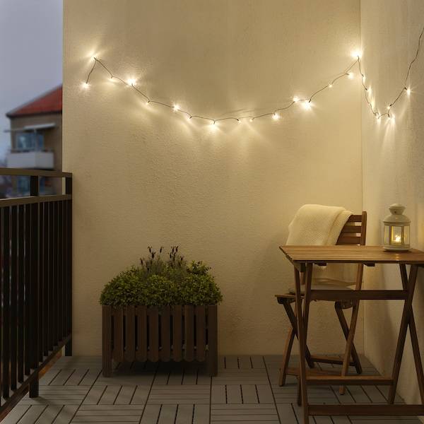 LEDLJUS Lichterkette (24), LED, für draußen schwarz Discount Store für neue Produkte