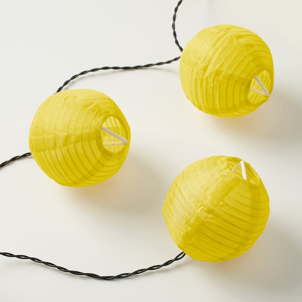 SOLVINDEN Lichterkette (12), LED, für draußen/batteriebetrieben gelb Nur noch ein Tag übrig