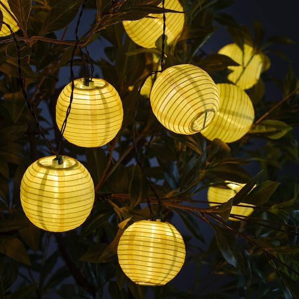 SOLVINDEN Lichterkette (12), LED, für draußen/batteriebetrieben gelb Nur noch ein Tag übrig