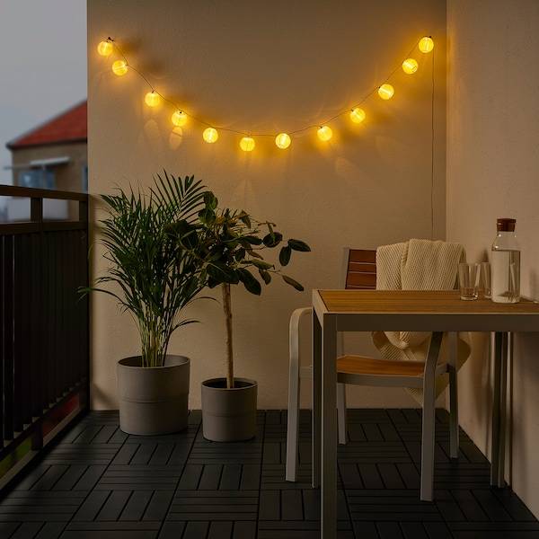 SOLVINDEN Lichterkette (12), LED, für draußen/batteriebetrieben weiß Super Rabatt