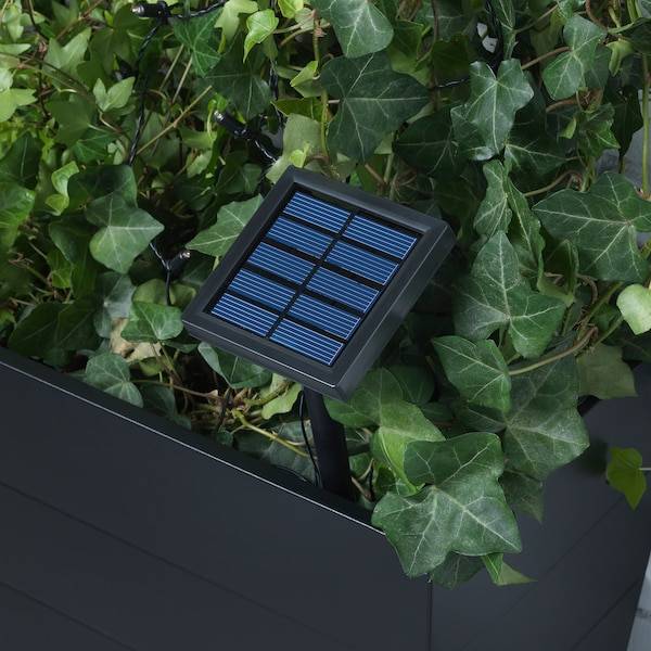 SOLVINDEN Lichterkette (12), LED, solarbetrieben für draußen/rot Streifen Riesige Rabatte
