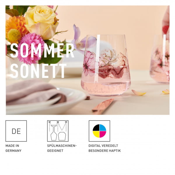 Ritzenhoff Sommersonett UNIVERSALGLAS-SET #1, #2 VON DORO VON RÜDEN UND SONJA EIKLER Fabrikladen