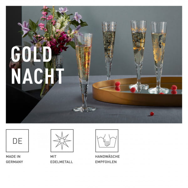 Ritzenhoff Goldnacht CHAMPAGNERGLAS #30 Weihnachtsangebot