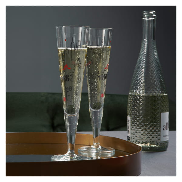 Ritzenhoff CHAMPUS NEW YORK EDITION CHAMPAGNERGLAS H24 Im Verkauf