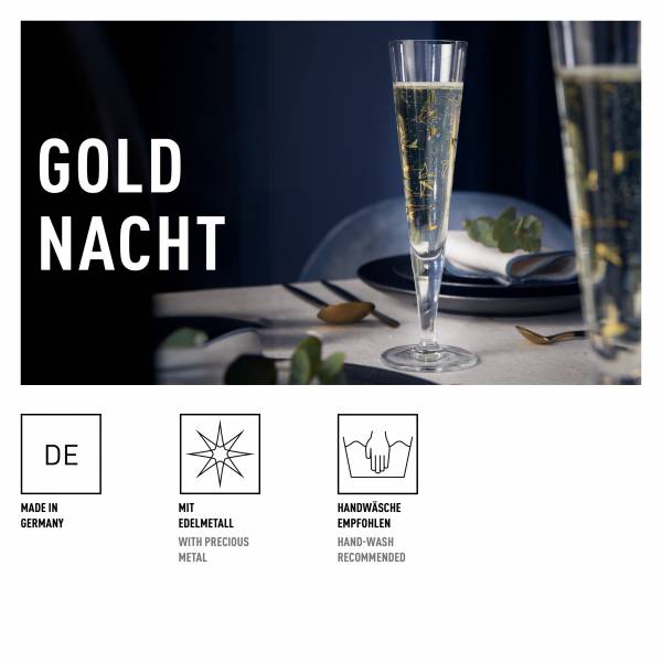 Ritzenhoff Goldnacht CHAMPAGNERGLAS #44 Outlet