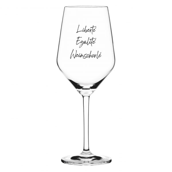 Ritzenhoff SAND & SODA WEINGLAS MIT SPRUCH - LIBERTÉ EGALITÉ WEINSCHORLÉ Fabrik Onlineshop