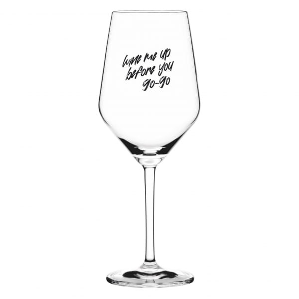Ritzenhoff SAND & SODA WEINGLAS MIT SPRUCH - WINE ME UP Lagerräumung