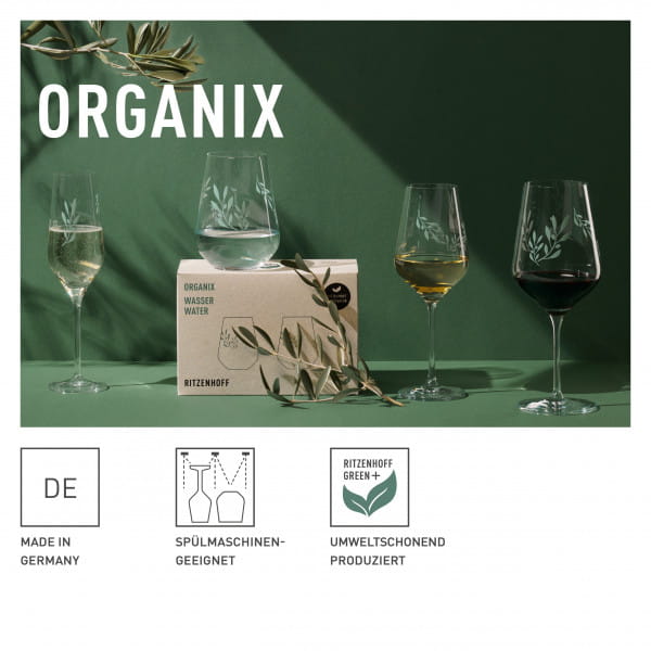 Ritzenhoff Organix ROTWEINGLAS-SET #1 Kauf eins, bekomm eins gratis
