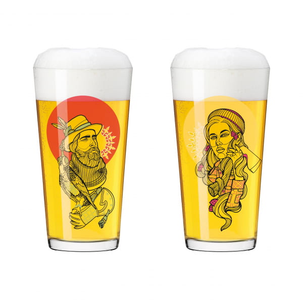 Ritzenhoff Farbknall BECHER-SET #3, #4 VON VLADIMIR BOTT Begrenzte Freigabe