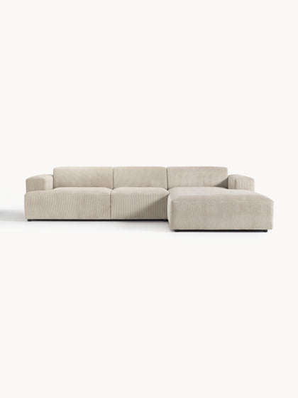 Westwing Collection Cord-Ecksofa Melva (4-Sitzer) Westwing Collection Cord-Ecksofa Melva (4-Sitzer)
