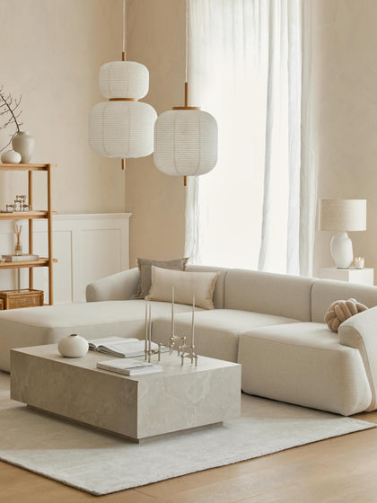 Westwing Collection Couchtisch Lesley in Travertin-Optik Valentinstagsangebot