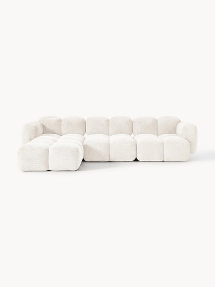 Westwing Collection Modulares Sofa Tayla (4-Sitzer) aus Teddy-Bouclé mit Hocker (links/rechts) Westwing Collection Modulares Sofa Tayla (4-Sitzer) aus Teddy-Bouclé mit Hocker (links/rechts)