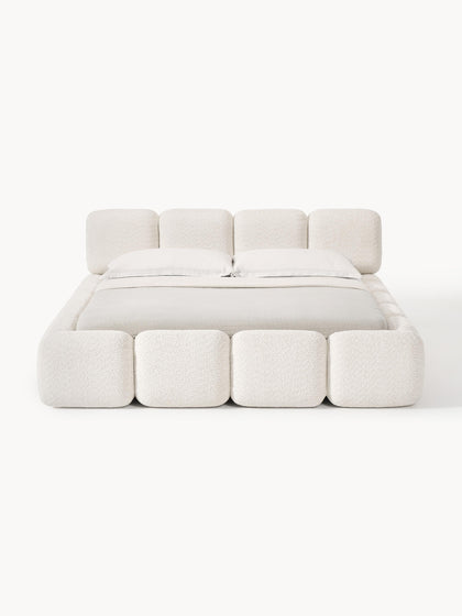 Westwing Collection Polsterbett Tayla aus Teddy-Bouclé Top Angebot