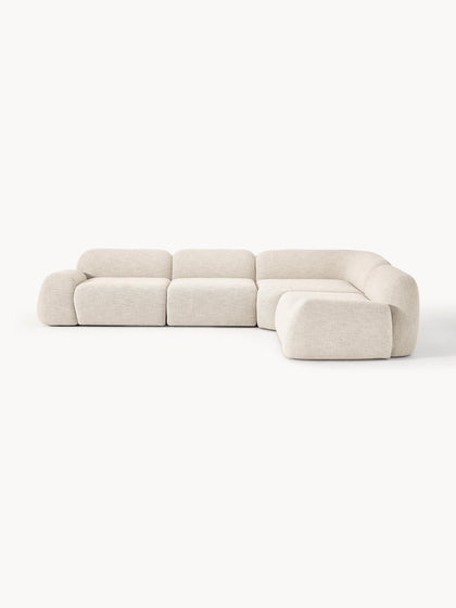Westwing Collection Modulares Ecksofa Wolke (4-Sitzer) aus Bouclé Westwing Collection Modulares Ecksofa Wolke (4-Sitzer) aus Bouclé