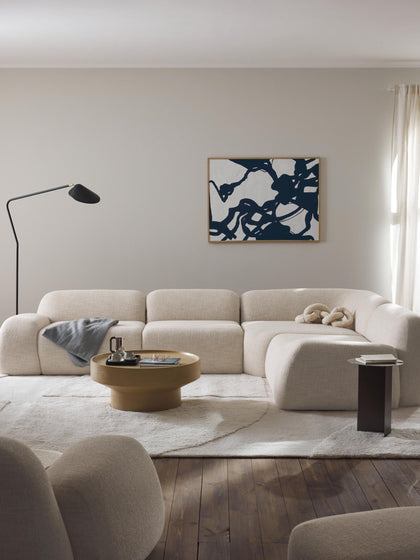 Westwing Collection Modulares Ecksofa Wolke (4-Sitzer) aus Bouclé Neueste Mode