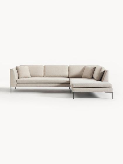 Westwing Collection Ecksofa Emma mit Metall-Füßen Westwing Collection Ecksofa Emma mit Metall-Füßen