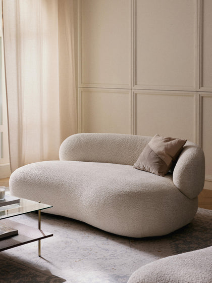 Westwing Collection Sofa Alba (2-Sitzer) aus Teddy-Bouclé Bestseller