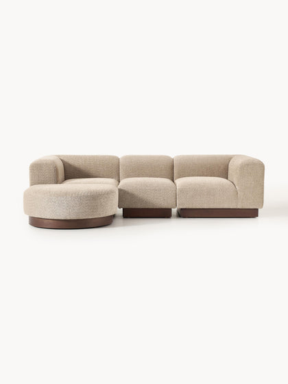 Westwing Collection Modulares Sofa Natalie (3-Sitzer) aus Teddy-Bouclé mit Hocker (links/rechts) Westwing Collection Modulares Sofa Natalie (3-Sitzer) aus Teddy-Bouclé mit Hocker (links/rechts)