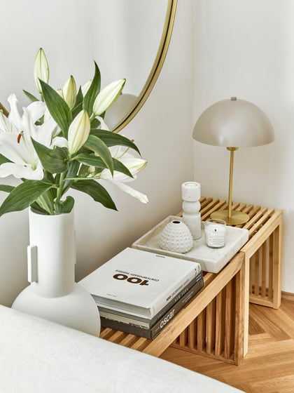 Westwing Collection Hocker Rib aus Bambusholz Super Sparpreis