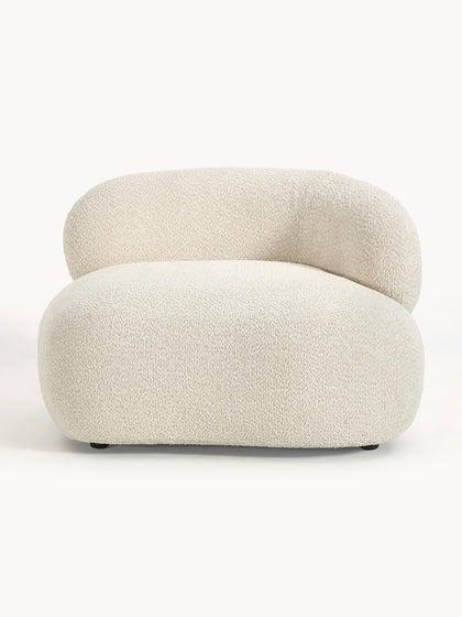 Westwing Collection Loungesessel Alba aus Teddy-Bouclé Begrenzte Freigabe