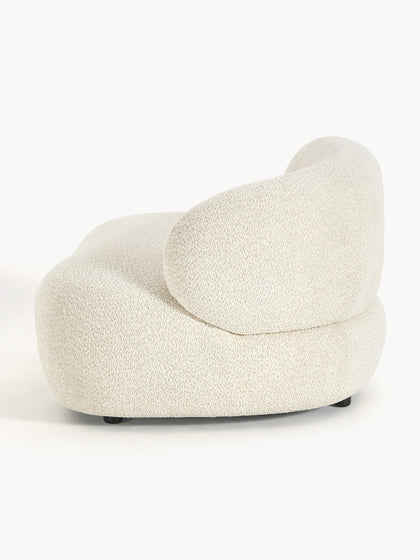 Westwing Collection Loungesessel Alba aus Teddy-Bouclé Begrenzte Freigabe