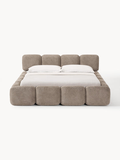 Westwing Collection Polsterbett Tayla aus Teddy-Bouclé Discount Store für neue Produkte