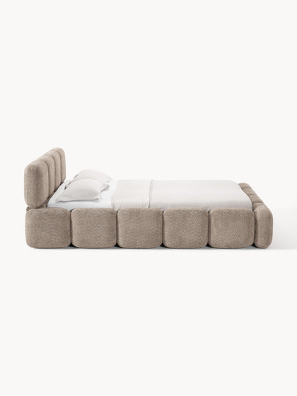 Westwing Collection Polsterbett Tayla aus Teddy-Bouclé Discount Store für neue Produkte