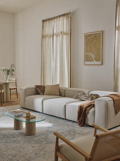 Westwing Collection Modulares Sofa Lennon (4-Sitzer) 50% Rabatt mit kostenlosem Versand