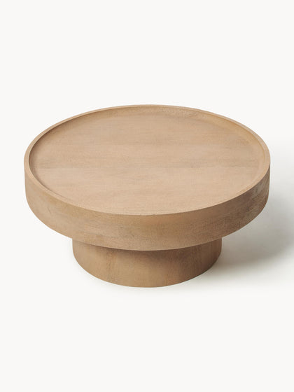 Westwing Collection Runder Couchtisch Benno aus Mangoholz Kostenloser Versand international