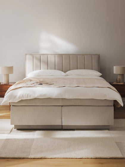 Westwing Collection Boxspringbett Livia mit Stauraum Black Friday Preise