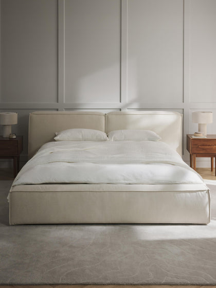 Westwing Collection Polsterbett Lennon mit Stauraum Outlet