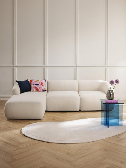 Westwing Collection Modulares Ecksofa Sofia (3-Sitzer) Auslauf