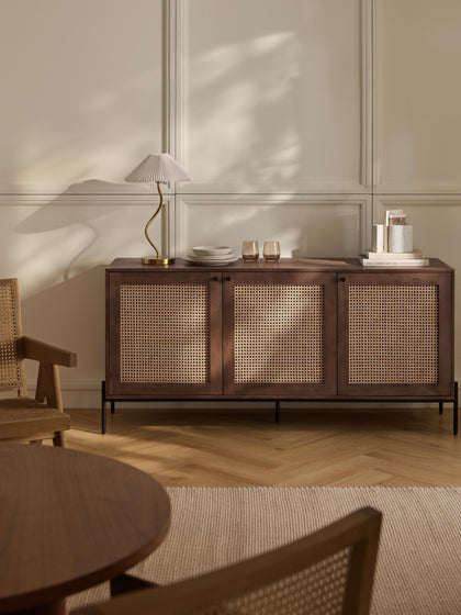 Westwing Collection Sideboard Vienna mit Wiener Geflecht im Angebot