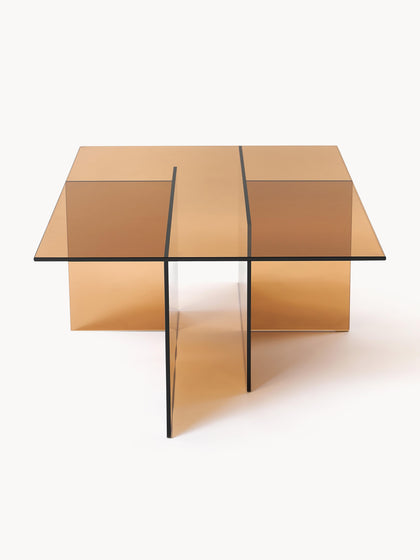 Westwing Collection Glas-Couchtisch Anouk B 102 cm Kostenloser Versand