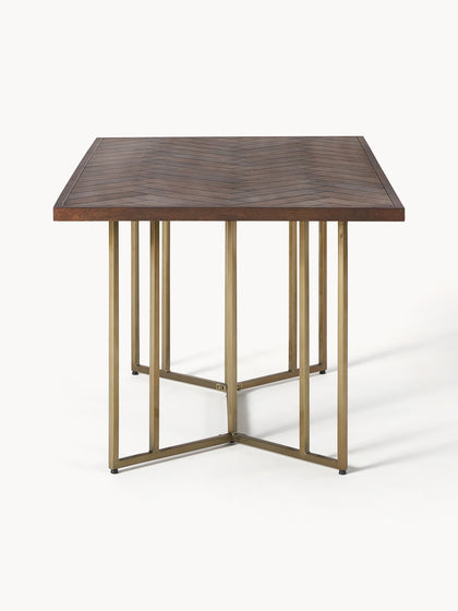 Westwing Collection Esstisch Luca aus Mangoholz mit Fischgrät-Muster in verschiedenen Größen Limitierter Zeitrabatt