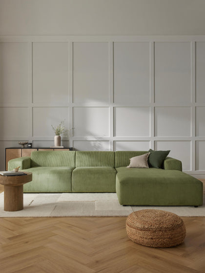 Westwing Collection Cord-Ecksofa Melva (4-Sitzer) Flash Sale