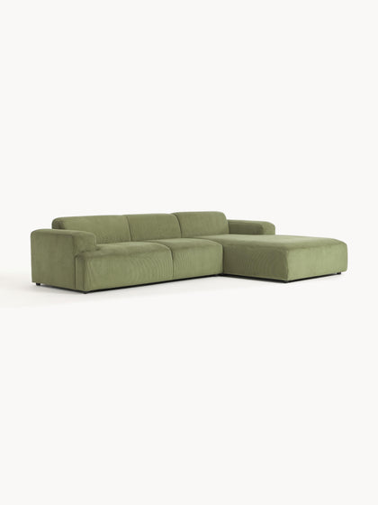 Westwing Collection Cord-Ecksofa Melva (4-Sitzer) Flash Sale