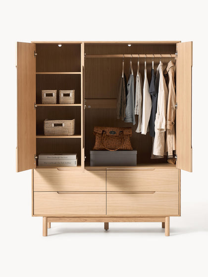 Westwing Collection Kleiderschrank Cassy 3-türig Muttertagsangebot