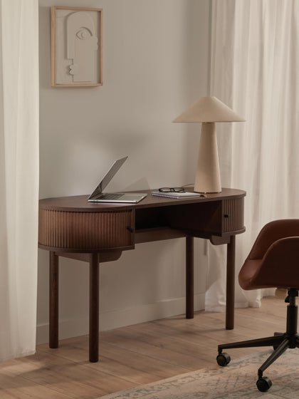 Westwing Collection Schreibtisch Calary mit geriffelter Front Jubiläumsangebot
